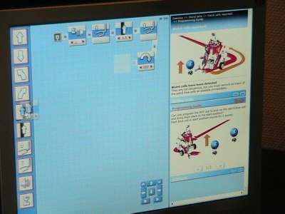 Mindstorms programming screen