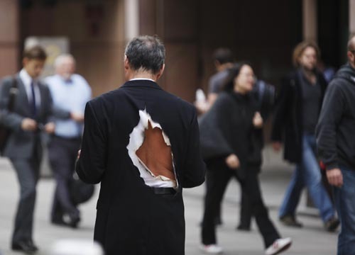 Photo of actor with burnt out back